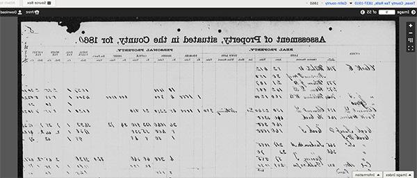 柯林县税单，1837-1910